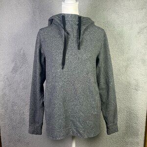 Lululemon Hoodie Womens 6 Heathered Gray Split Pullover Long Sleeve Active